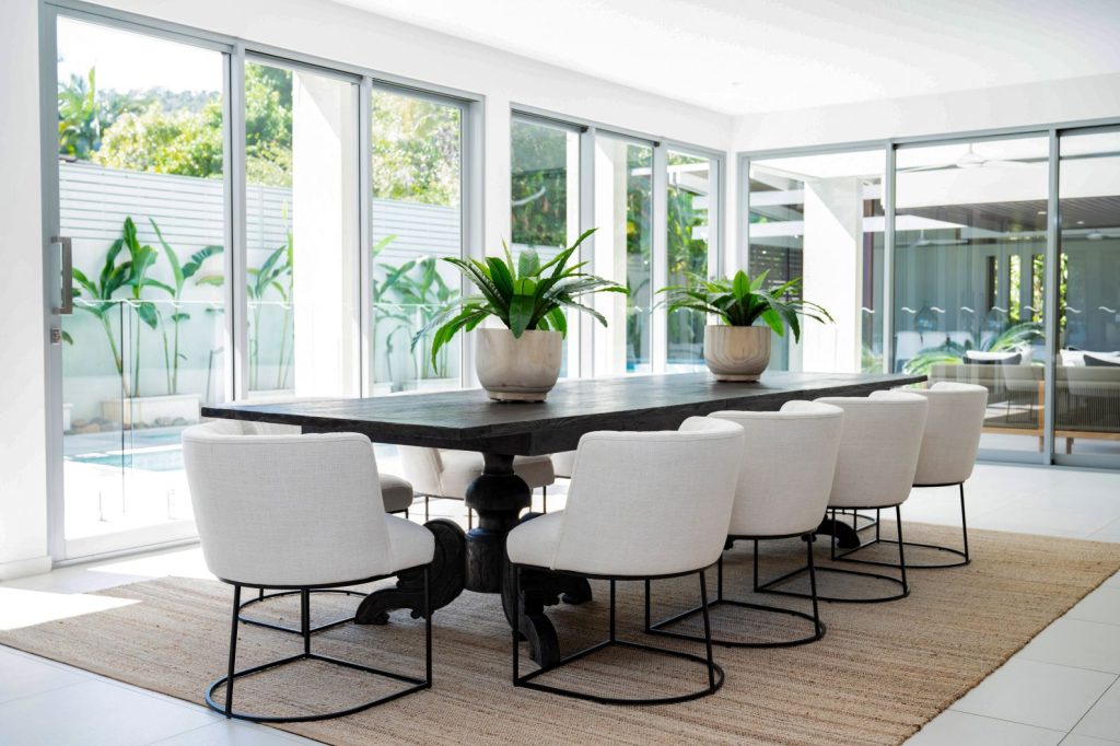 Dining room table and chairs