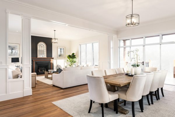 Classic style dining and living Classic style dining and living